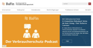 Screenshot Webseite BaFin vom 04.03.2023