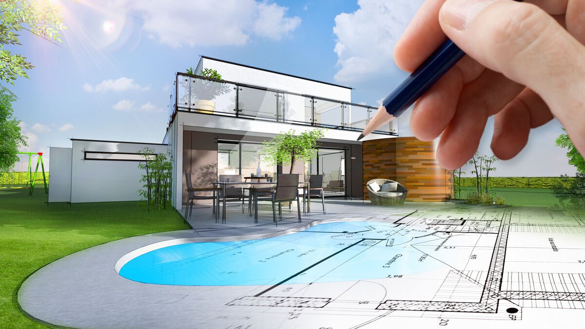 Immobilienwert Steigern - Eigentumshaus mit Pool in Planung