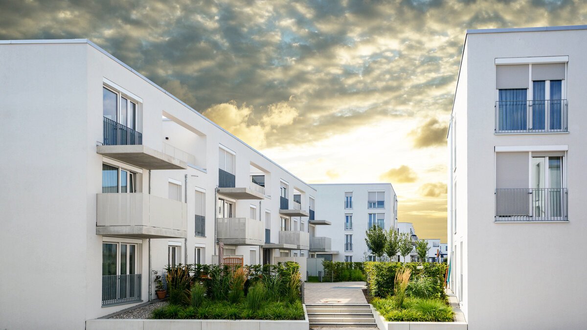 Mietwohnungsmarkt - moderne Wohhäuser
