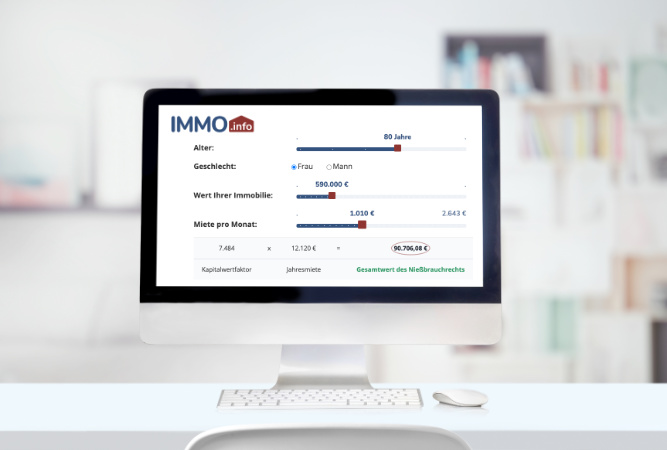 Der IMMO.info Nießbrauchrechner für Immobilien