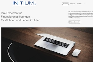 Webseite initium AG Christoph Maurer